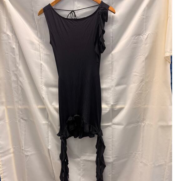 Lioness Opulence‎ Mini Dress Onyx Small Ruffle Fairy Goth Fairy - Picture 4 of 6